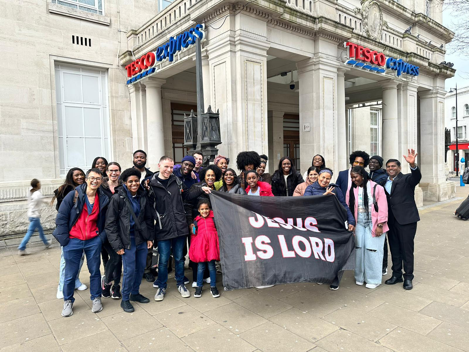 Elim Wimbledon Pentecostal Church in London - Street Evangelism in Wimbledon - Tesco